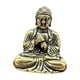 thumbnail image 1 of Pequeña figura de Buda sentado de latón, decoración de escritorio, escultura de mesa, mascota de té en miniatura 26x3cm, 1 of 9