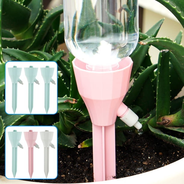 3 Uds Picos De Riego Automático Pp Sistema De Riego De Plantas De Pico De Riego Por Goteo Ajustable Dispositivo De Riego De Ahorro De Tiempo Para Viajes De Vacaciones Jardín Patio Muyoka Hogar
