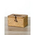 thumbnail image 5 of Rectangular Woven Tissue Box Cover,Decorative Seagrass Wicker Tissue Box Holder,Rustic Tissue Holder, 5 of 7