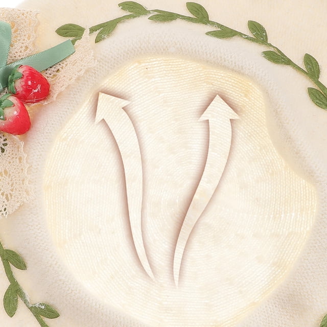 unbranded Boina De Beige Con Decorativo De Fresa Y Para Femenina