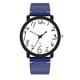 thumbnail image 1 of Reloj de cuarzo para hombre de moda simple Reloj de pulsera con correa de cuero PU Regalo (Azul), 1 of 6