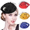 thumbnail image 2 of Fairnull Fascinator Hairpin Lightweight Comfortable Polyester Fiber Mesh Bowknot Hair Clip for Daily Life Shopping Travel, 2 of 11