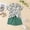 Dark Green#F, variant on JCCXIN Outfit Sets Boys Summer Fish Short Sleeved Shirt Thin Loose Lapel Tops Shorts Suit Leisure Clothes Sets