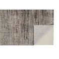 thumbnail image 4 of HomeRoots 512488 7 x 10 ft. Ivory Gray & Black Abstract Distressed Rectangle Area Rug with Fringe, 4 of 5