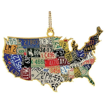 Collectible Christmas Ornaments chemart 3.5" collectible keepsakes usa license plate map christmas Collectible Christmas Ornaments chemart 3.5" collectible keepsakes usa license plate map christmas