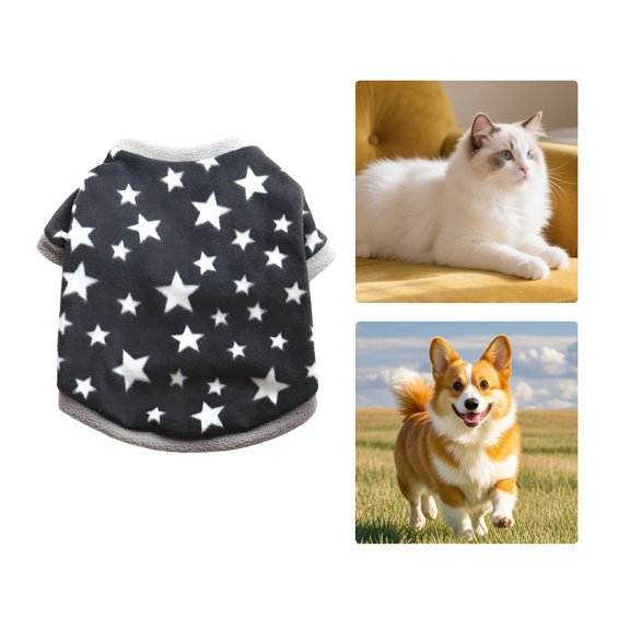 GASTROPOD Dog Clothes,Polyester Dog Clothes for Small Dogs,Practical Puppy Clothes,black,XS