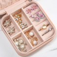 thumbnail image 2 of Travel Velvet Jewelry Box Small Portable Storage Box Mini Girl Ring Gift Box, 2 of 5