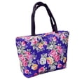 thumbnail image 2 of Limei Women Canvas Rose Flower Printed Big Capacity Shopping Pouch Handbag Tote Shoulder Bag, 2 of 7