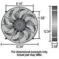 thumbnail image 3 of DERALE 12 in 1450 CFM HO RAD Electric Cooling Fan P/N 18212 Fits select: 2012-2013 HONDA CIVIC, 2012-2013 FORD FOCUS, 3 of 4