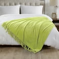 thumbnail image 2 of Home Soft Things Braided Throw - Oasis green - 60" x 80" Jumbo, 2 of 5