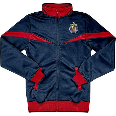 Icon Sports Youth Chivas De Guadalajara Jacket Licensed Zipper Soccer Jacket Navy - YS