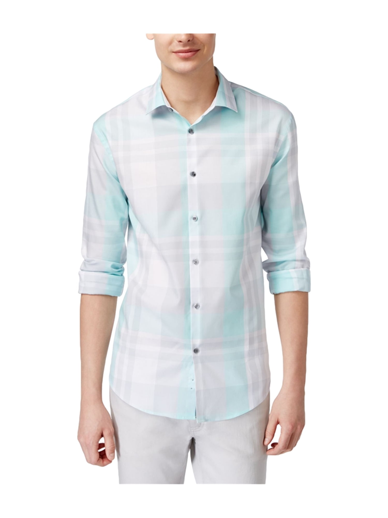 Alfani Mens Polished Button Up Shirt