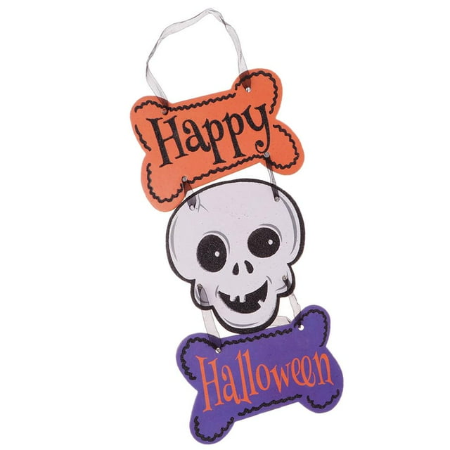 HAPPY HALLOWEEN Decoración de Halloween Puerta de Papel licencia de Pared de de Todos Yuyangstore Decoración colgante del feliz Halloween