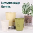 thumbnail image 2 of PrimeGo Self Watering Planter Flower Pot with Reservoir Saucer Ventilated Plant Pot for Phalaenopsis Indoor Orchids Home Balcony Office Desk, 2 of 7