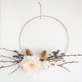 thumbnail image 5 of Metal Floral Hoop Dream Catcher Rings, Silver Rings for DIY, 5 Sizes Crafts 20PCS, 5 of 6