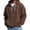 Brown, variant on Big & Tall Men’s Athleisure Pullover Hoodie Solid Long Sleeve Basic Hooded Sweatshirt Top S-5XL