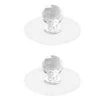 Elegant Crystal Cabinet Knobs 2 Pack, 30mm Clear Glass Drawer Pulls for Kitchen, Bathroom, Dresser, Cupboard, and Wardrobe