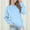 Blue, variant on SERTG Boys Girls Kids Solid Color Round Neck Pullover Long Sleeve Casual Everyday Outerwear Spring Fall Comfortable Tops for Children(Gray,7 Years)