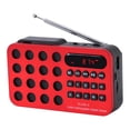 thumbnail image 3 of BELOVING Radio Portable Compacte Prise Casque Rechargeable Mini pour Marcher Extérieur Rouge, 3 of 10