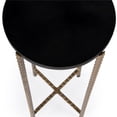 thumbnail image 4 of Nigella Black Granite Cross Legs Side Table, 4 of 8