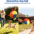 thumbnail image 4 of 10/18/22" Herding Ball for Dogs & Horses - Tear-Resistant Inflatable Toy with Heavy-Duty Handle Cover & Pump - Durable Exercise Ball for Large Pets -10", 4 of 7