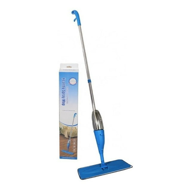 Trapeador Mágico Practiksa Microfibra Spray Mop con Pulverizador De Agua azul