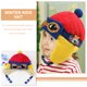 thumbnail image 2 of 2 piezas de niños decorativos sombreros adorables sombreros cálidos calientes para niños sombreros piloto de los niños suministro de niños, 2 of 8