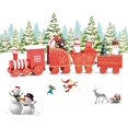 thumbnail image 1 of Mini tren de madera, decoraciones navideñas de trenes, decoraciones navideñas, decoraciones navideñas de caravanas en miniatura, minifiguras, decoraciones interiores para el hogar MFZFUKR ZYY-0515, 1 of 5