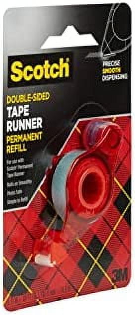 Scotch Updated 6055 Tape Runner Permanent Dispenser with 4 Packs of 6055-R Refills, Men's, Size: One Size