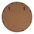 thumbnail image 4 of Kate and Laurel Prema Soft Round Circle Modern Wall Mirror, Walnut Brown, 28, Framed Round Circular Mango Wood Mirror for Minimal Home Decor, 4 of 9