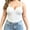 White, variant on ManxiVoo Women Adjustable Spaghetti Strap Tank Tops Built In Bra Compression Body Shaper Smoothing Camis for Everyday Layering