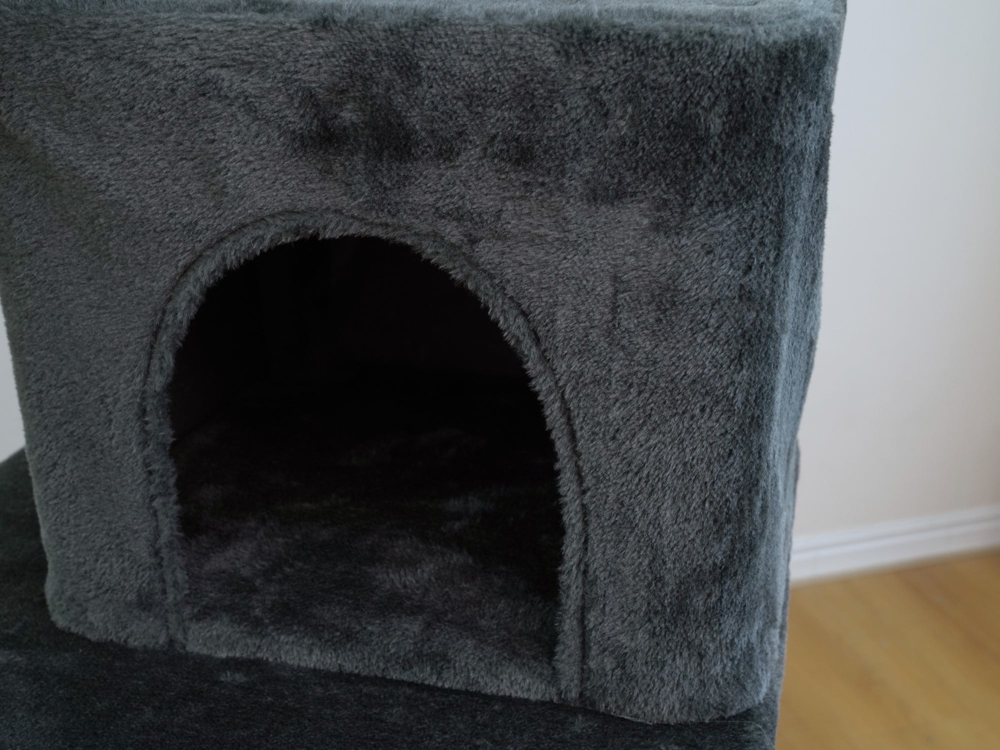 Vibrant Life 7-Level 65" Cat Tree with Hammock and Condo, Dark Gray