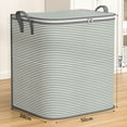 thumbnail image 6 of Shoreew Wardrobe Storage Bag Zipper Closure with Handle Clothes Storage Basket Closet Organizer Housemoving Package Duvet Cover Bed Sheets Storage Case, 6 of 6