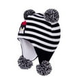 thumbnail image 3 of ZACPNCV Toddler Kids Infant Winter Hat,Earflap Knit Warm Cap Fleece Lined Beanie for Baby Boys Girls Black, 3 of 3