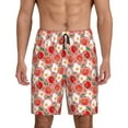 thumbnail image 3 of Lsque Tomatoes Mens Sleep Pajama Shorts,Short Pajama Pants, Cotton Ultra-Soft Knit-Medium, 3 of 9