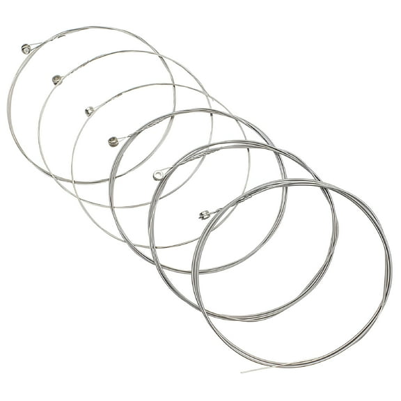 QAYOZ 6pcs Replacement Guitar Strings Electric Guitar Strings Stainless Steel Guitar Strings