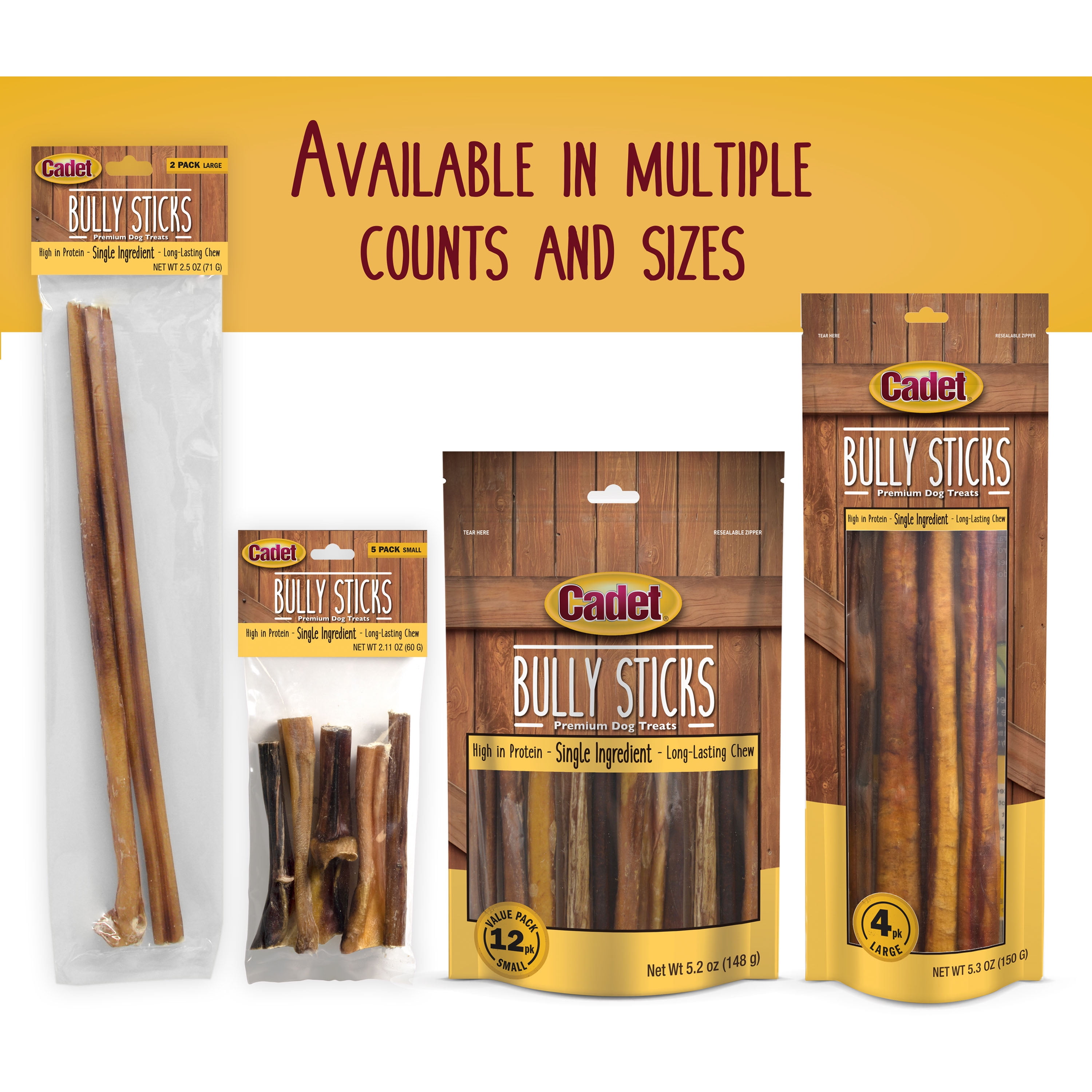 cadet bully sticks walmart