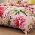 thumbnail image 6 of Bebejan Spring Forever 5 Piece Comforter Set, Queen, Pink, 100% Cotton Sateen, Reversible, All Season, Cozy Comfort, 6 of 11