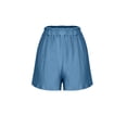 thumbnail image 5 of UAMVSH Shorts for Women Casual Summer Ruffled Waist Shorts Lightweight Textured Wide Leg Shorts Comfy Vintage Clothes, 5 of 7
