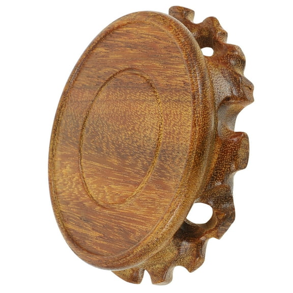 IBASETOY Light Brown Synthetic Wood Pedestal for Home Use Display Stand Sturdy Plant Riser 10.5 inches