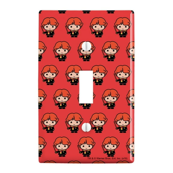 Harry Potter Ron Cute Chibi Character Plastic Wall Decor Toggle Light Switch Plate Cover