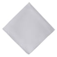 thumbnail image 2 of Jacob Alexander Men's Silk Blend Solid Color Pocket Square Handkerchief Hanky - Pewter Gray, 2 of 8