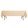 thumbnail image 4 of BalsaCircle 60x102 in Beige Scuba Polyester Rectangle Tablecloth Wedding Party Events Decorations Supplies, 4 of 8