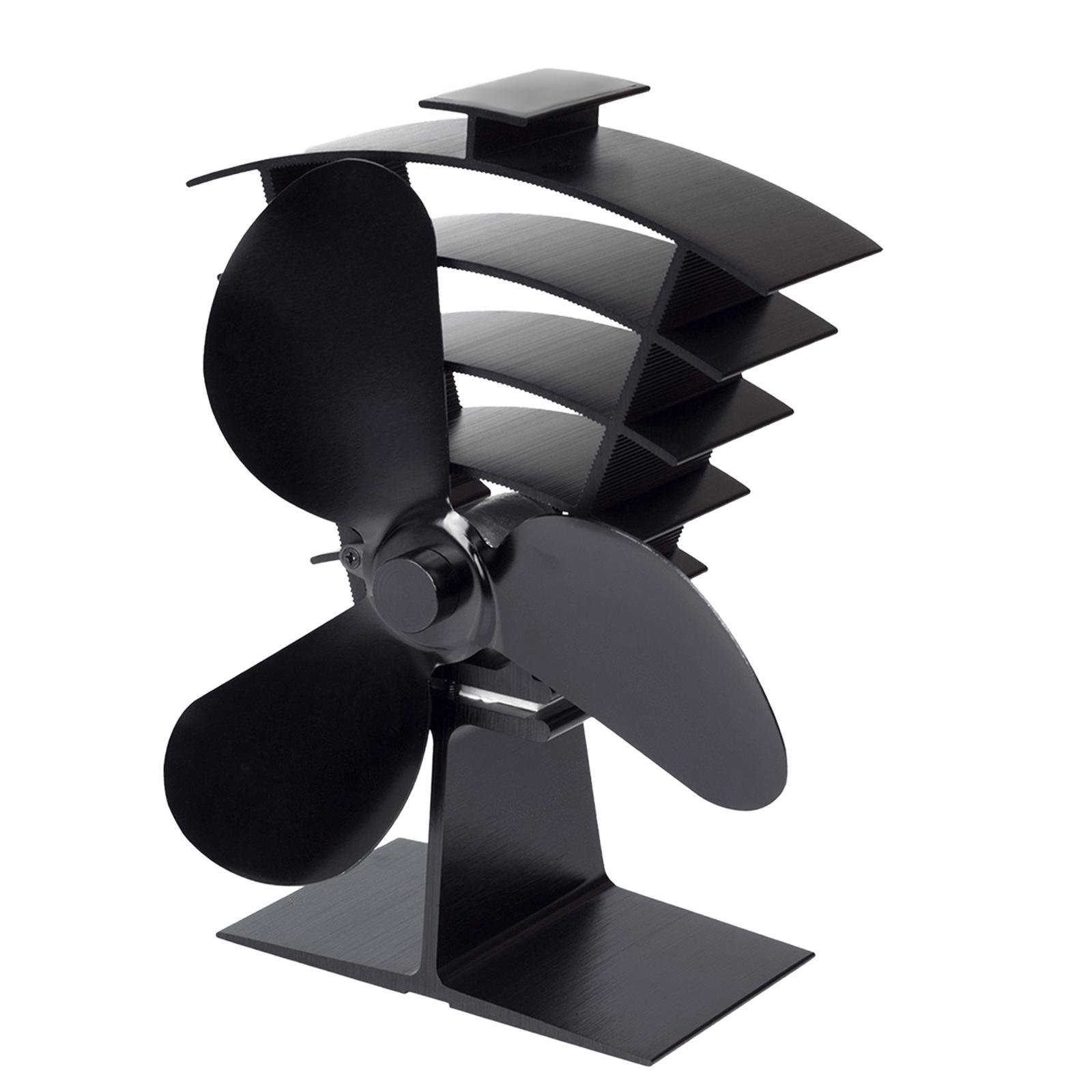 Black Top Fan, Heat Powered, Silent Wood Burning for Fireplace Indoor Heat  Distribution Winter Circulating | Walmart Canada