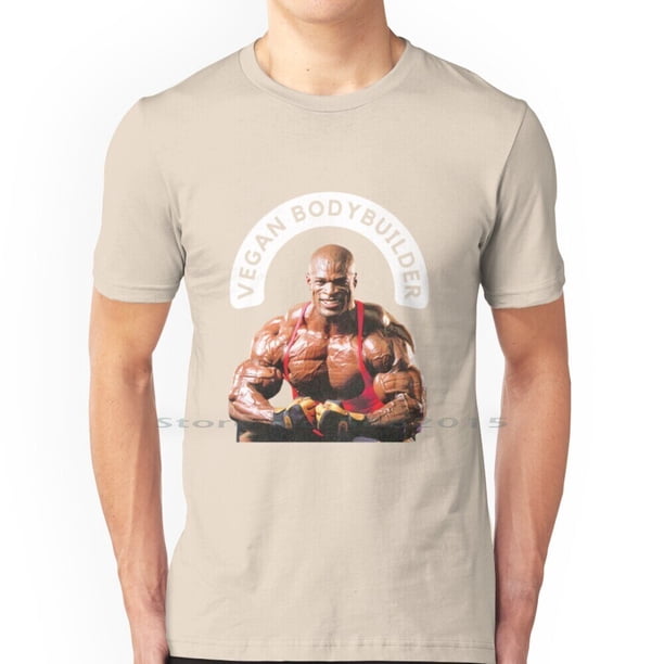 Camiseta vegana de culturismo para hombre, camisa 100% de algodón, para culturismo, Ronnie King xuanjing unisex