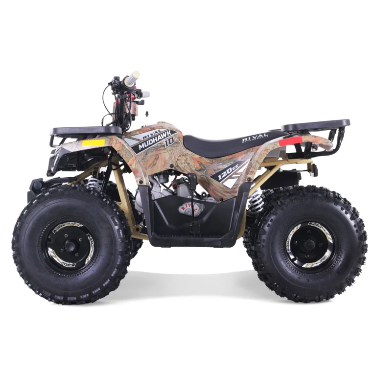 2X Black 10 10 Inch 110mm Hole 4 Stud Rear Wheel Rim Quad Dirt Bike ATV Buggy