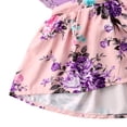 thumbnail image 5 of Bébé Filles Soeur Assortis Vêtements Sans Manches Romper Robe Florale Tenues, 5 of 5