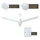 thumbnail image 4 of Ventilador de techo industrial 56", acabado blanco, 3 aspas, 5 velocidades, 65W, 4 of 5
