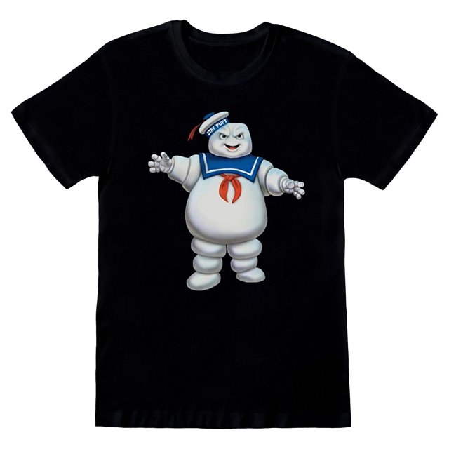 Ghostbusters - Camiseta Stay Puft de Hombre Malvavisco para Hombre (Negro)