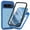 Darkblue, variant on Google Pixel 11 / 11 Pro Case with Built in Screen Protector,Dteck Full-Body Shockproof Rubber Hybrid Protection Crystal Clear PC Back Protective Phone Case Cover ,Red